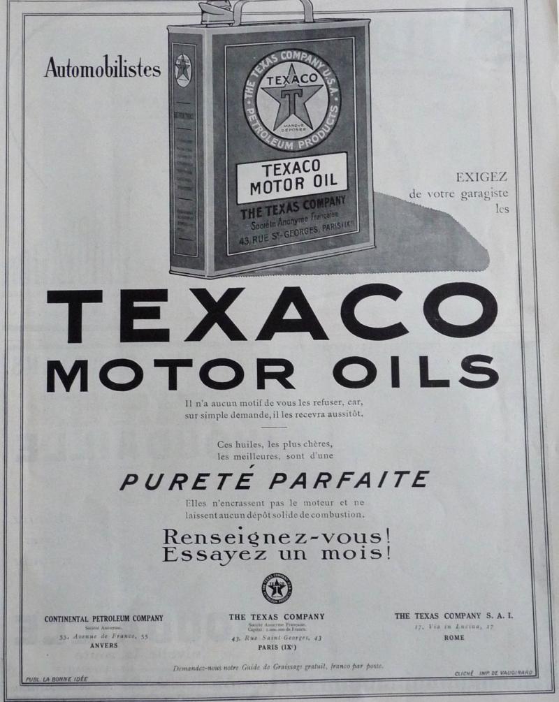 Publicité Texaco 1924